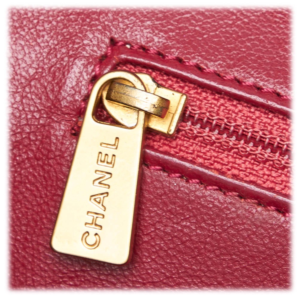 Chanel Vintage - Caviar Petit Timeless Shopping Tote Bag - Red