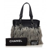 Chanel Vintage - Fur Fantasy Handbag - Black - Fur Handbag - Luxury High Quality