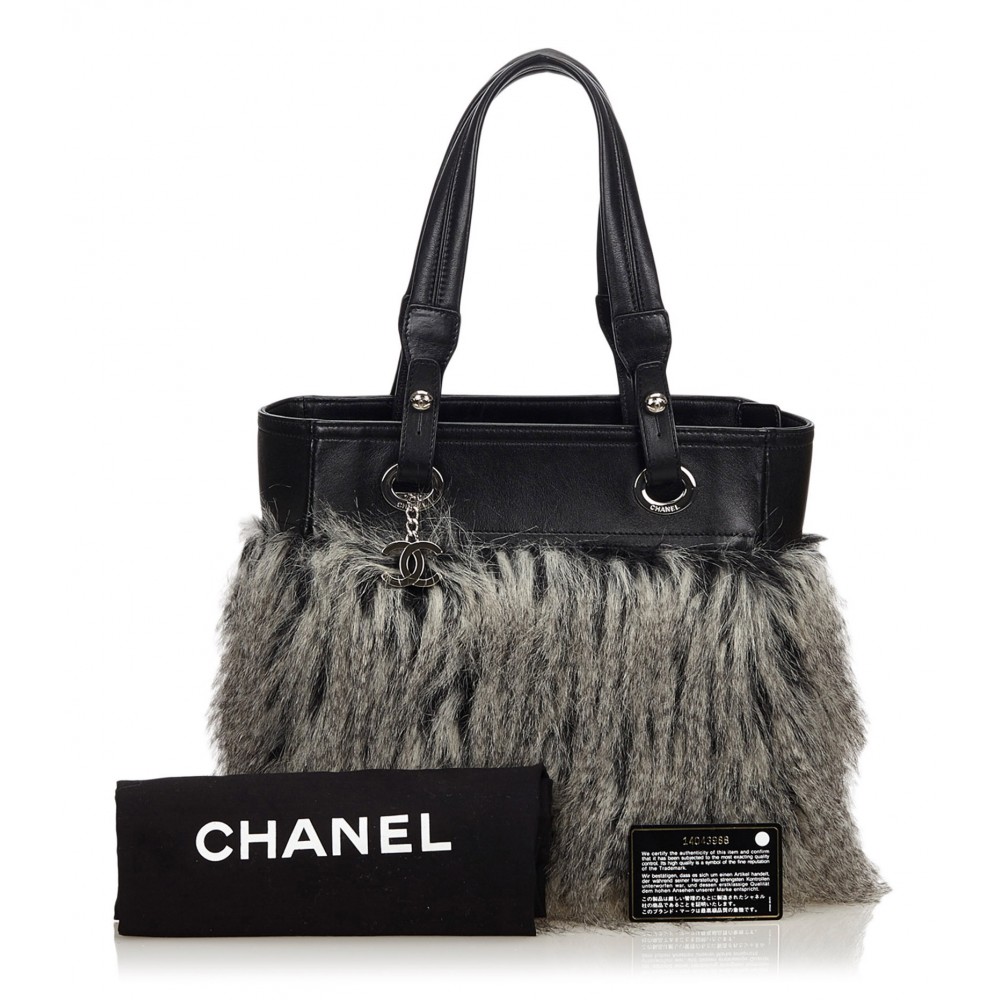 Chanel Vintage - Fur Fantasy Handbag - Black - Fur Handbag - Luxury High  Quality - Avvenice