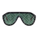 Fendi - Fabulous - Black Mask Oversize Sunglasses - Sunglasses - Fendi Eyewear