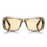 Tom Ford - Aristotele Sunglasses - Occhiali da Sole Quadrati in Acetato - FT0731 - Grigio - Tom Ford Eyewear