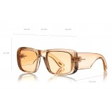 Tom Ford - Aristotele Sunglasses - Occhiali da Sole Quadrati in Acetato - FT0731-O - Occhiali da Sole - Tom Ford Eyewear