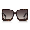 Tom Ford - Katerine Sunglasses - Occhiali da Sole Quadrati Oversize in Acetato - FT0617 - Havana - Tom Ford Eyewear