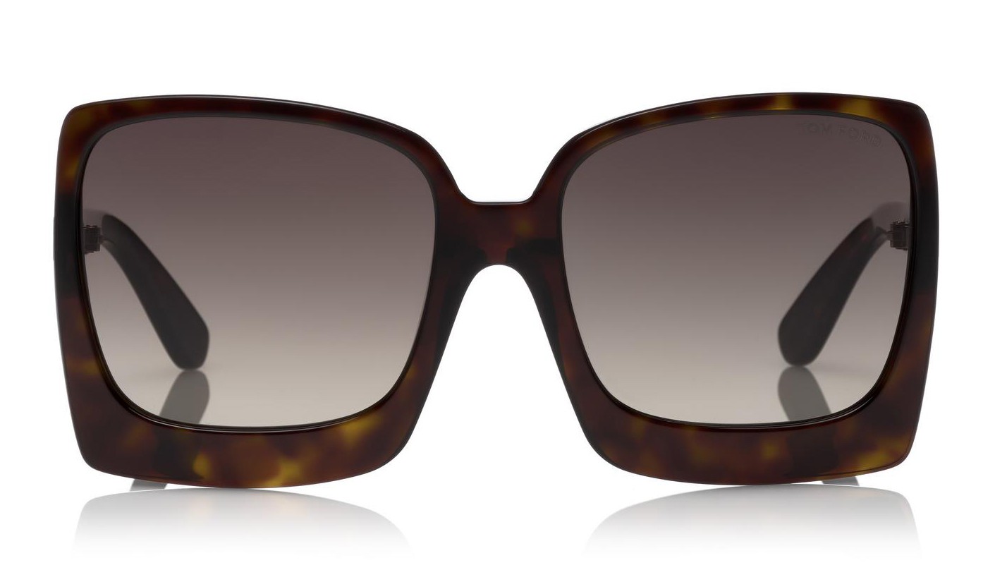 Tom Ford - Katerine - Oversized Square Sunglasses - FT0617 - Havana - Tom Ford Eyewear - Avvenice