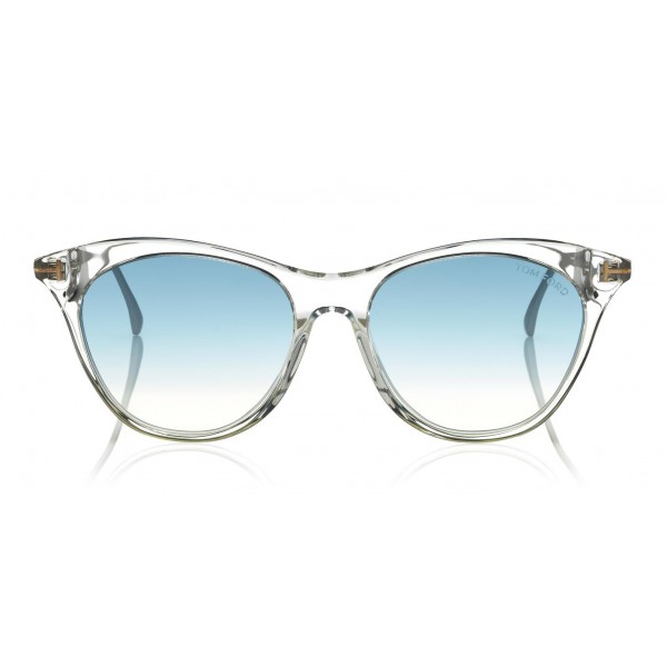 Tom Ford - Micaela Sunglasses - Occhiali da Sole Cat Eye in Acetato - FT0662 - Trasparente - Tom Ford Eyewear
