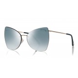 Tom Ford - Presley Sunglasses - Occhiali da Sole a Farfalla in Acetato - FT0716 - Argento - Tom Ford Eyewear