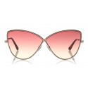 Tom Ford - Elise Sunglasses - Butterfly Acetate Sunglasses - FT0569 - Pink - Tom Ford Eyewear