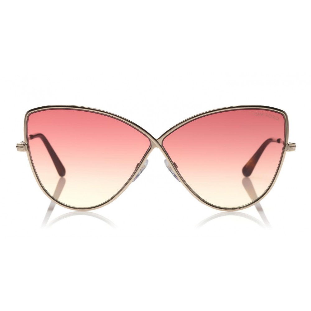 Tom Ford - Elise Sunglasses - Butterfly Acetate Sunglasses - FT0569 - Pink  - Tom Ford Eyewear - Avvenice