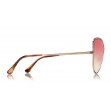 Tom Ford - Elise Sunglasses - Butterfly Acetate Sunglasses - FT0569 - Pink - Tom Ford Eyewear