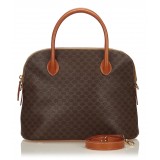 Céline Vintage - Macadam Satchel Bag - Brown - Leather Handbag - Luxury High Quality