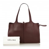 Céline Vintage - Medium Calf Leather Trifold Shoulder Bag - Brown - Leather and Calf Handbag - Luxury High Quality
