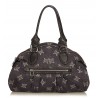 Céline Vintage - Jacquard Macadam Shoulder Bag - Grigio - Borsa in Pelle e Tessuto - Alta Qualità Luxury