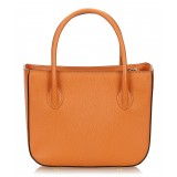 Céline Vintage - Leather Satchel Bag - Orange - Leather Handbag - Luxury High Quality