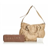 Céline Vintage - Leather Satchel Bag - Brown Beige - Leather Handbag - Luxury High Quality