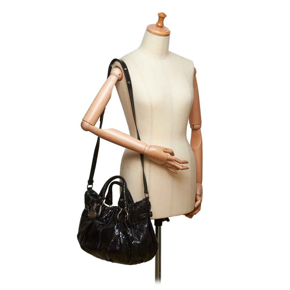 Celine Vintage Black Leather Doctor Bag Handbag Satchel For Sale at 1stDibs