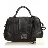 Céline Vintage - Leather Satchel Bag - Black - Leather Handbag - Luxury High Quality