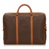 Céline Vintage - Macadam Briefcase Bag - Marrone - Borsa in Pelle - Alta Qualità Luxury