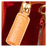 Céline Vintage - Leather Satchel Bag - Arancione - Borsa in Pelle - Alta Qualità Luxury