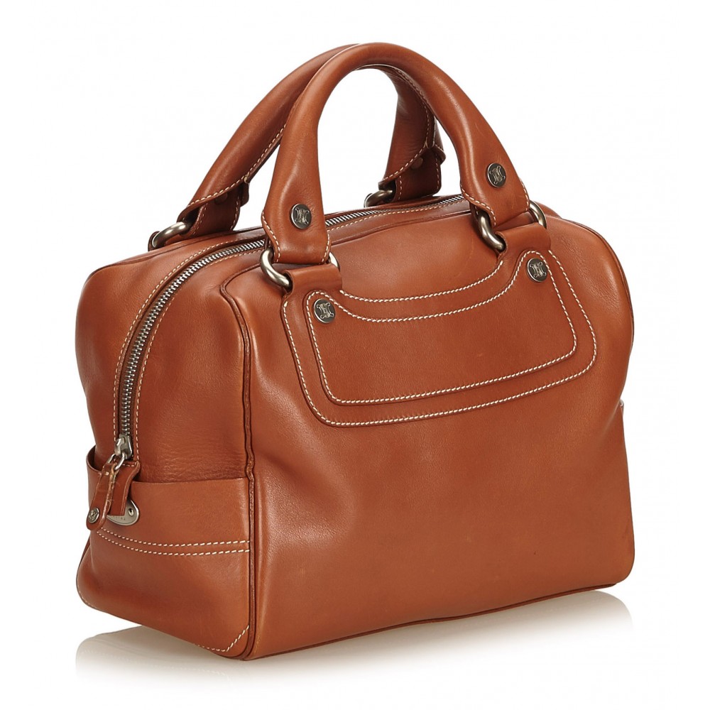 Classic leather handbag Celine Brown in Leather - 37518826