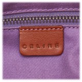 Céline Vintage - Floral Canvas Crossbody Bag - Brown Beige - Leather and Fabric Handbag - Luxury High Quality
