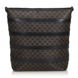 Céline Vintage - Macadam Shoulder Bag - Black Brown - Leather Handbag - Luxury High Quality