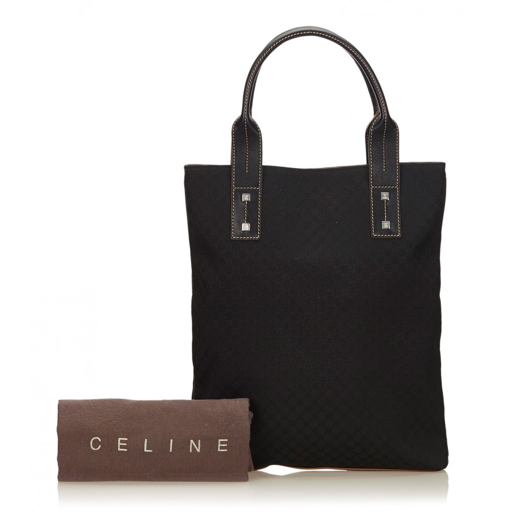 Celine Triomphe Macadam small monogram nylon cosmetic makeup bag