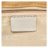 Céline Vintage - Canvas Tote Bag - Marrone Beige - Borsa in Pelle e Tessuto - Alta Qualità Luxury