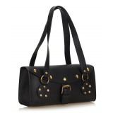 Céline Vintage - Studded Leather Shoulder Bag - Nero - Borsa in Pelle - Alta Qualità Luxury