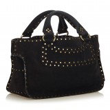 Céline Vintage - Suede Boogie Bag - Black - Leather Handbag - Luxury High Quality