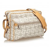 Céline Vintage - Jacquard Crossbody Bag - White Ivory - Leather Handbag - Luxury High Quality