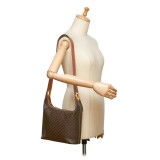 Céline Vintage - Macadam Shoulder Bag - Marrone - Borsa in Pelle - Alta Qualità Luxury