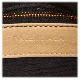 Balenciaga Vintage - Leather Motocross Giant City Bag - Marrone Beige - Borsa in Pelle - Alta Qualità Luxury