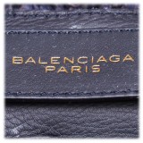 Balenciaga Vintage - Motocross Classic Panier Basket Bag - Marrone Beige - Borsa in Pelle e Paglia - Alta Qualità Luxury