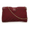 Balenciaga Vintage - Printed Jacquard Chain Bag - Rosso Bordeaux - Borsa in Pelle e Tessuto - Alta Qualità Luxury