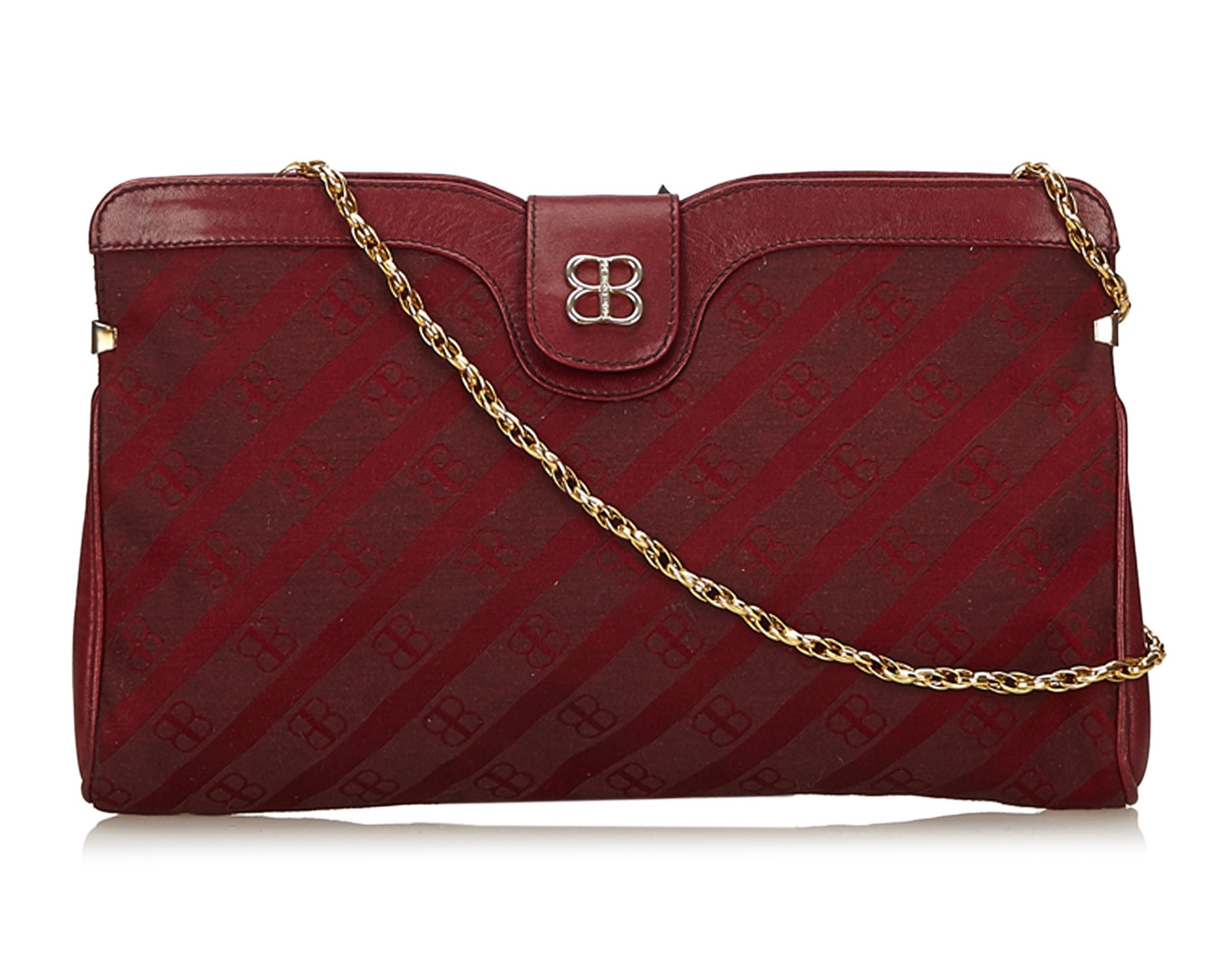 red chain bag