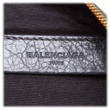 Balenciaga Vintage - Motocross Giant Clutch Arena Bag - Grey - Leather Handbag - Luxury High Quality