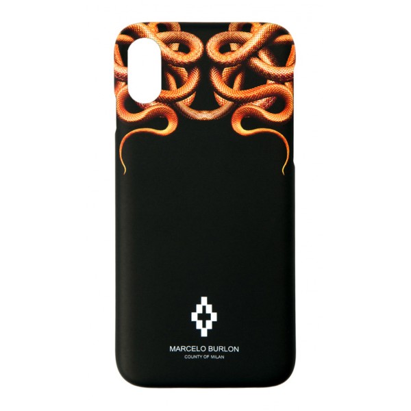 Marcelo Burlon - Cover Snake Gold - iPhone X / XS - Apple - County of Milan - Cover Stampata