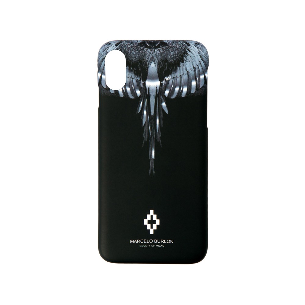 Heren Tassen voor voor Portemonnees en hoesjes voor Marcelo Burlon Iphone Xs Max Hoesje Met Vleugelprint in het Zwart voor heren 