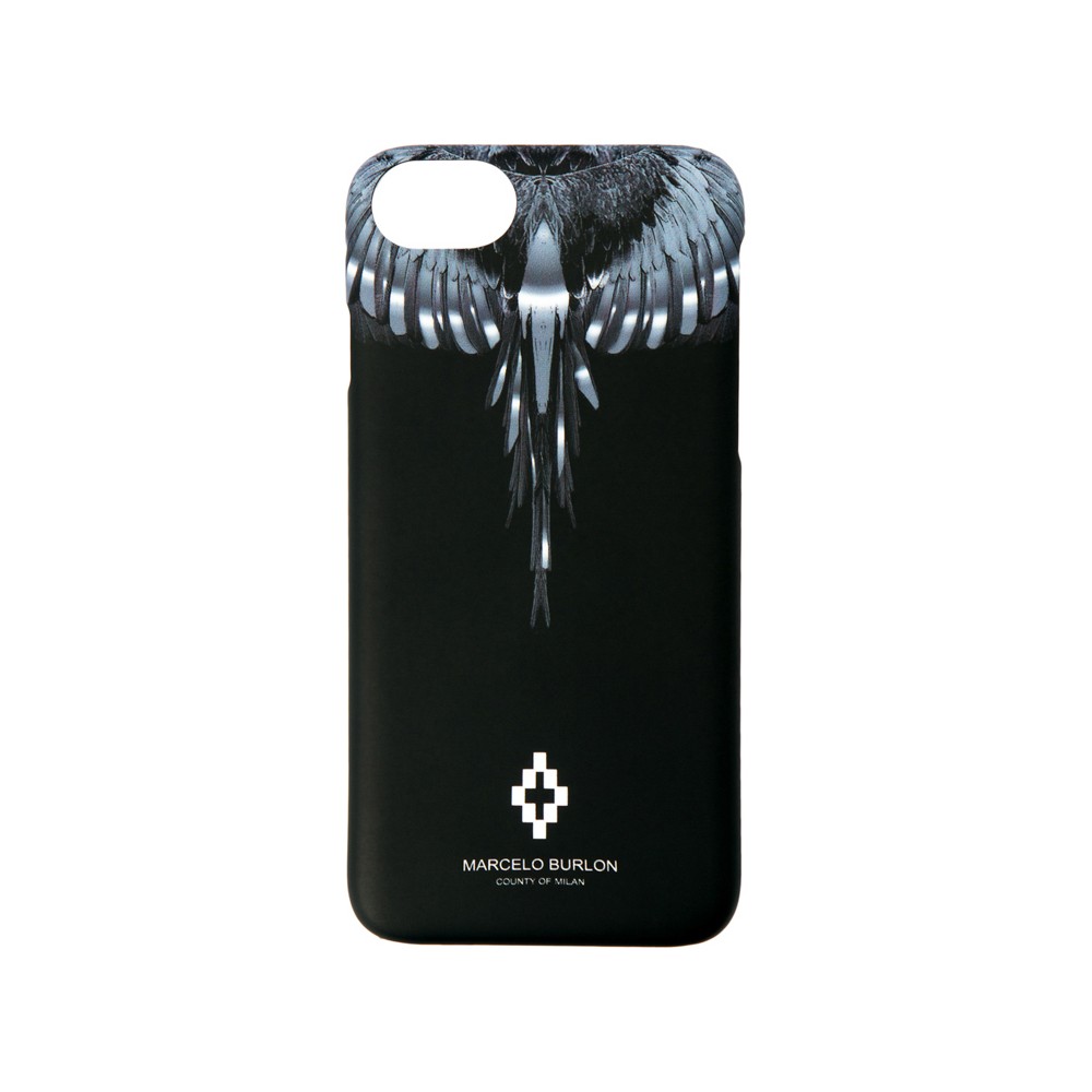 Marcelo Burlon - Wings Silver Cover - iPhone 8 Plus / 7 Plus - Apple of Milan - Printed Case - Avvenice