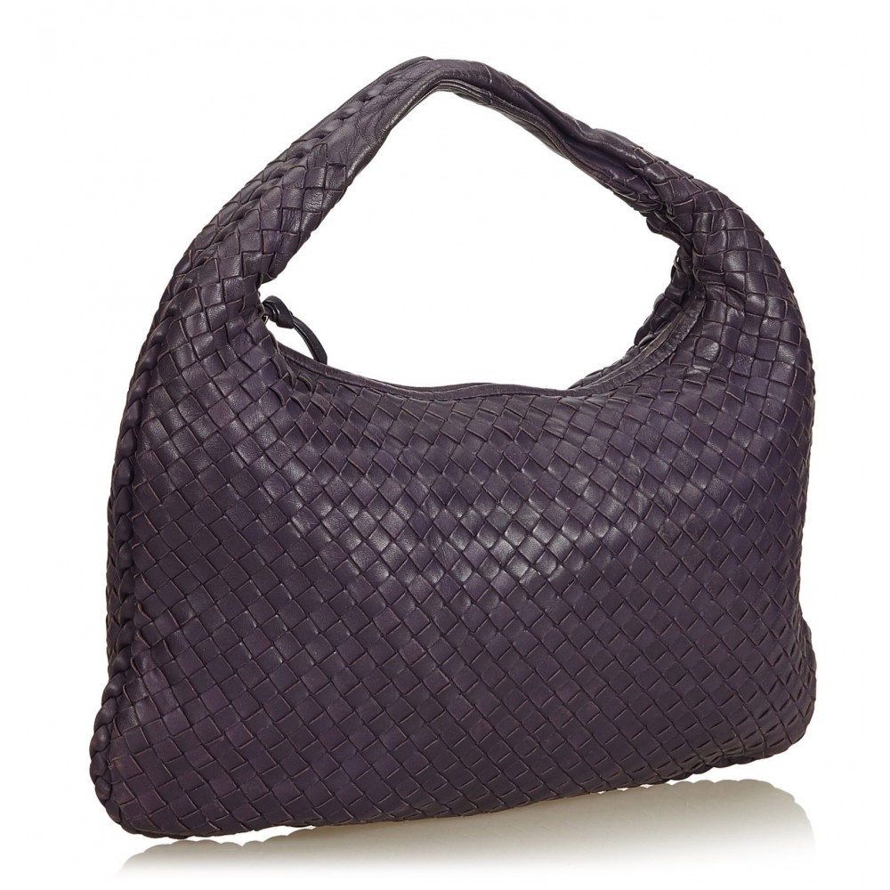 Bottega Veneta Vintage - Intrecciato Hobo Bag - Purple - Leather ...