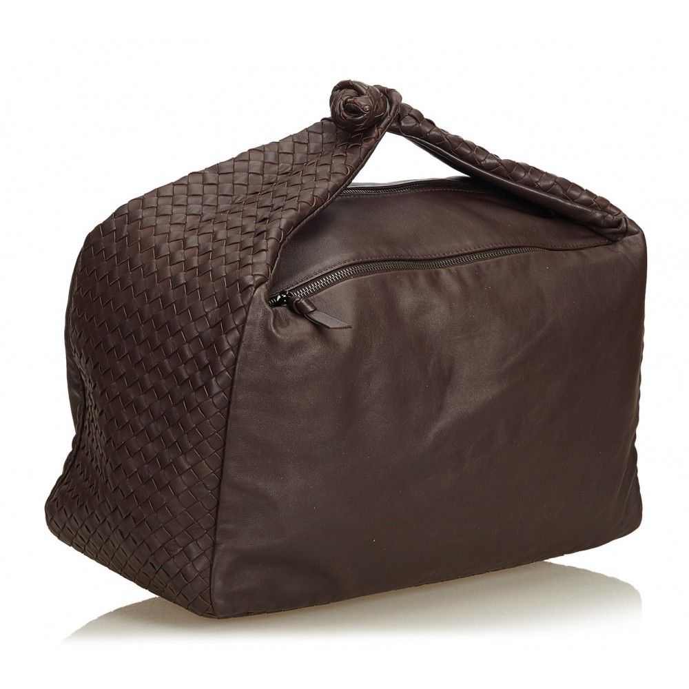 Bottega Veneta Vintage - Intrecciato Leather Crossbody Bag - Black Gold -  Leather Handbag - Luxury High Quality - Avvenice