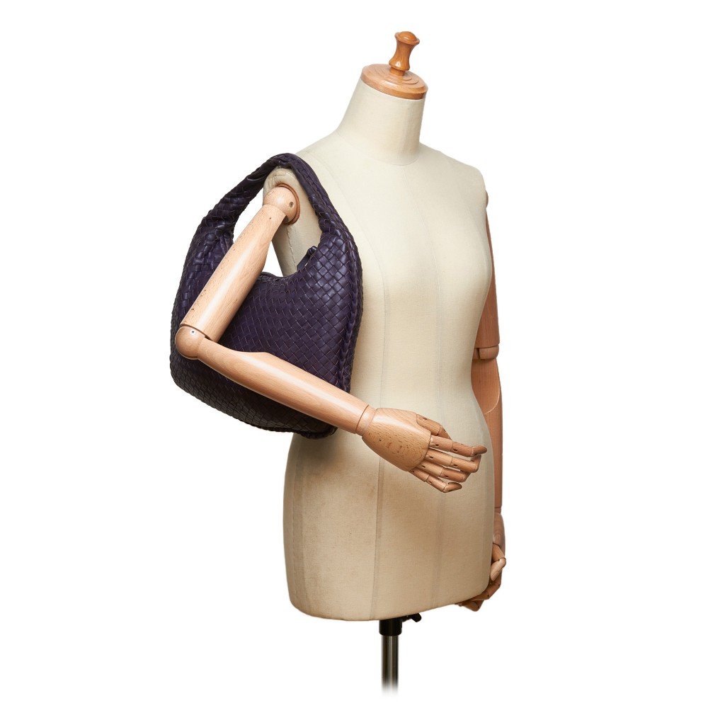 Bottega Veneta Purple Intrecciato Medium Hobo Bag Leather ref.926311 - Joli  Closet