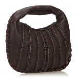 Bottega Veneta Vintage - Leather Hobo Bag - Marrone - Borsa in Pelle - Alta Qualità Luxury