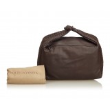 Bottega Veneta Vintage - Intrecciato Leather Hobo Bag - Brown - Leather Handbag - Luxury High Quality