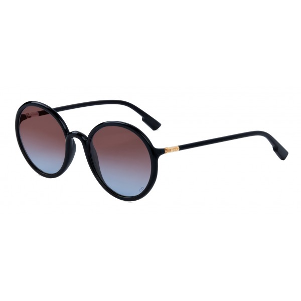dior sunglasses black round
