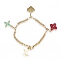 An 18 Carat Gold Louis Vuitton Charm Bracelet For Sale at 1stDibs  louis  vuitton bracelet with charms, lv charm bracelet, louis vuitton bracelet  charm