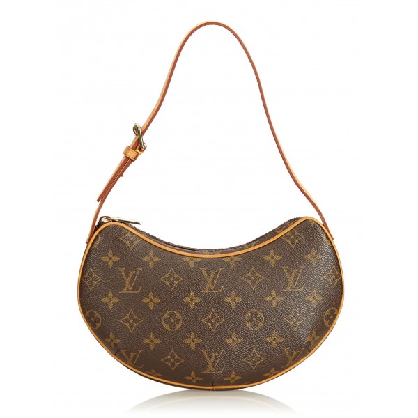 Louis Vuitton Vintage - Monogram Croissant PM Bag - Brown - Monogram Canvas and Leather Handbag - Luxury High Quality