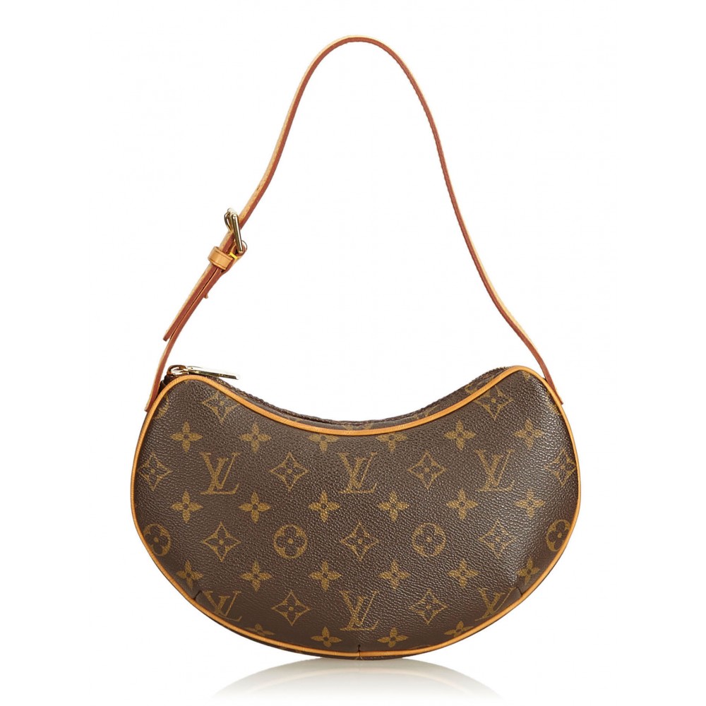Louis Vuitton Vintage  Monogram Pochette Accessoires Bag  Brown  Leather  Handbag  Luxury High Quality  Avvenice