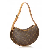 Louis Vuitton Vintage - Monogram Croissant PM Bag - Brown - Monogram Canvas and Leather Handbag - Luxury High Quality