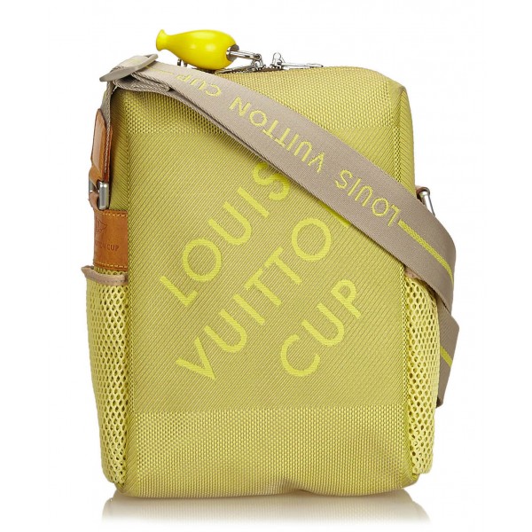 Louis Vuitton Vintage - LV Cup Weatherly Crossbody Bag - Giallo - Borsa in Pelle e Tela - Alta Qualità Luxury